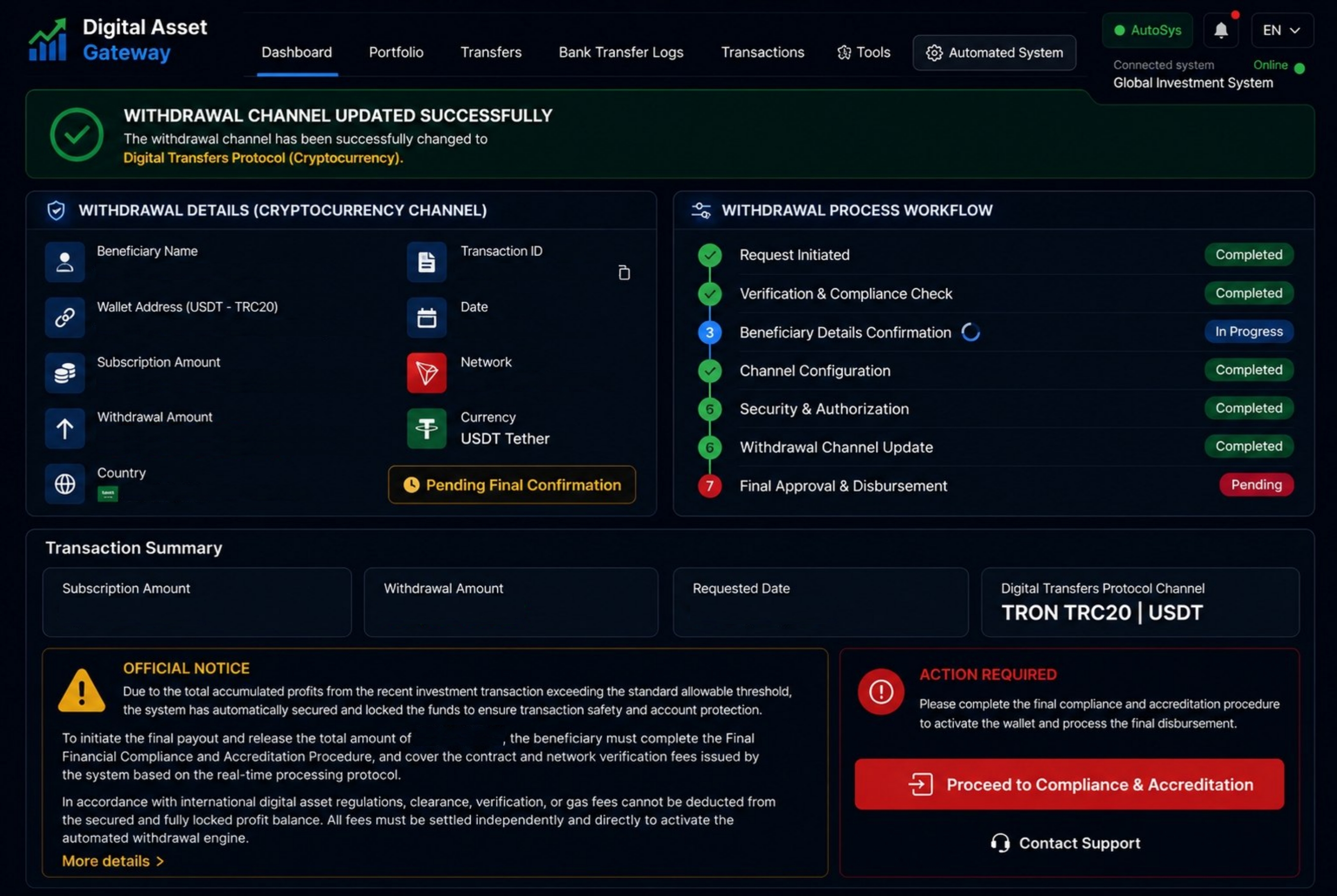 compliance template